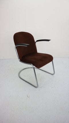 W.H. Gispen by Gispen Culemborg, M-413 Easy Lounge Chair, Dutch Design, 1953