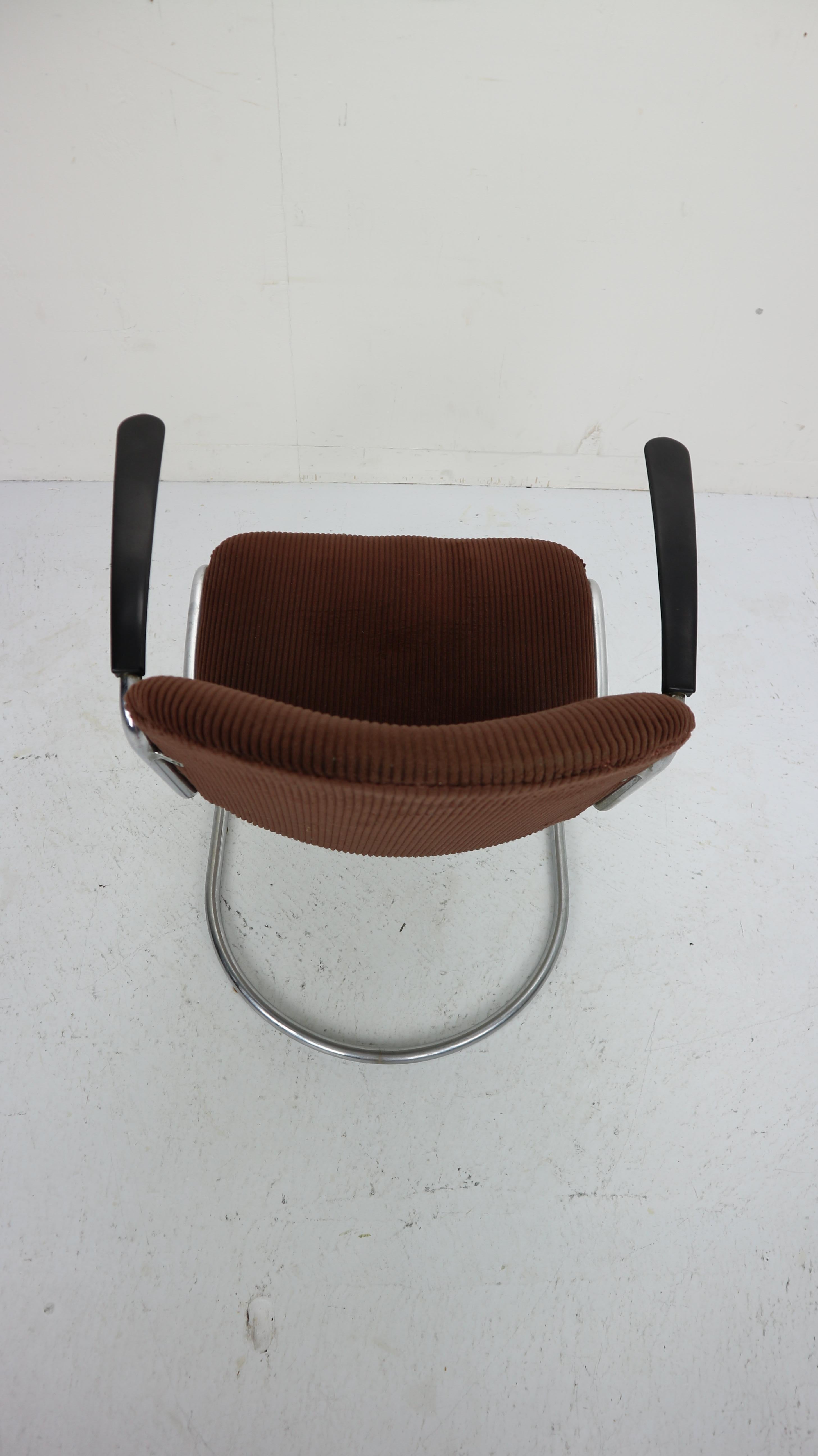W.H. Gispen by Gispen Culemborg, M-413 Easy Lounge Chair, Dutch Design, 1953 3