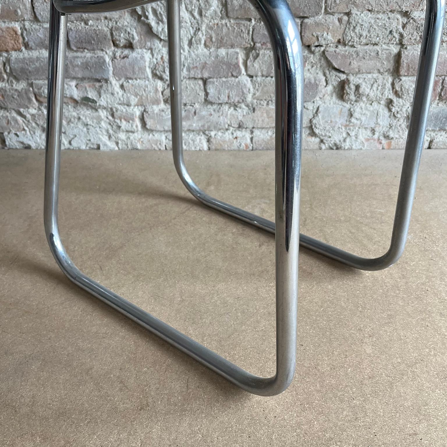 W.H. Gispen für Gispen Culemborg, Holland, Original Typing-Stuhl aus der Vorkriegszeit in Blac im Angebot 3