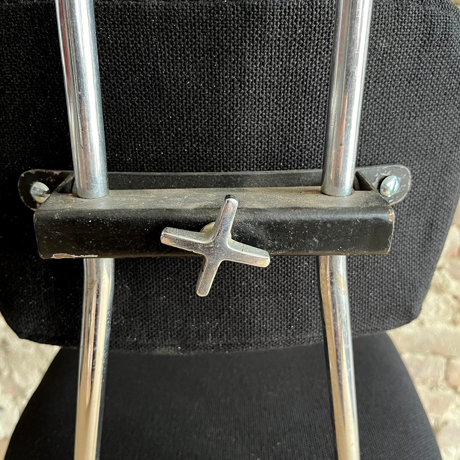 W.H. Gispen für Gispen Culemborg, Holland, Original Typing-Stuhl aus der Vorkriegszeit in Blac im Angebot 4