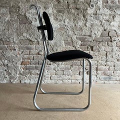 W.H. Gispen for Gispen Culemborg, Holland, Original Pre War Typing Chair in Blac