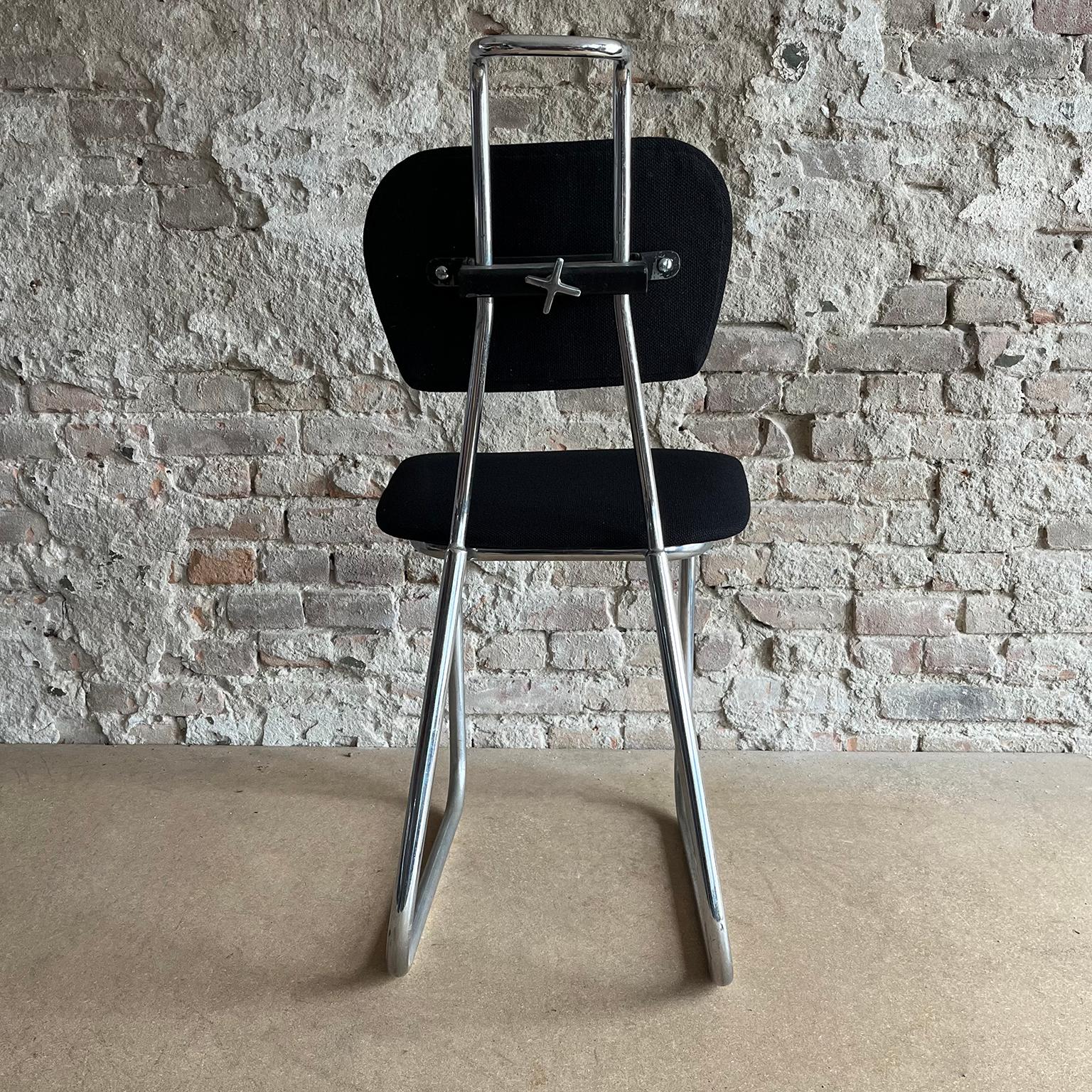 W.H. Gispen für Gispen Culemborg, Holland, Original Typing-Stuhl aus der Vorkriegszeit in Blac (Niederländisch) im Angebot