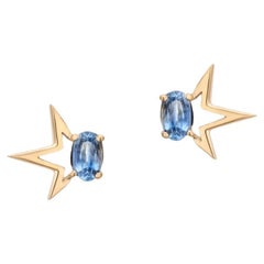 STUDS WHAAM - Saphir et or 18K