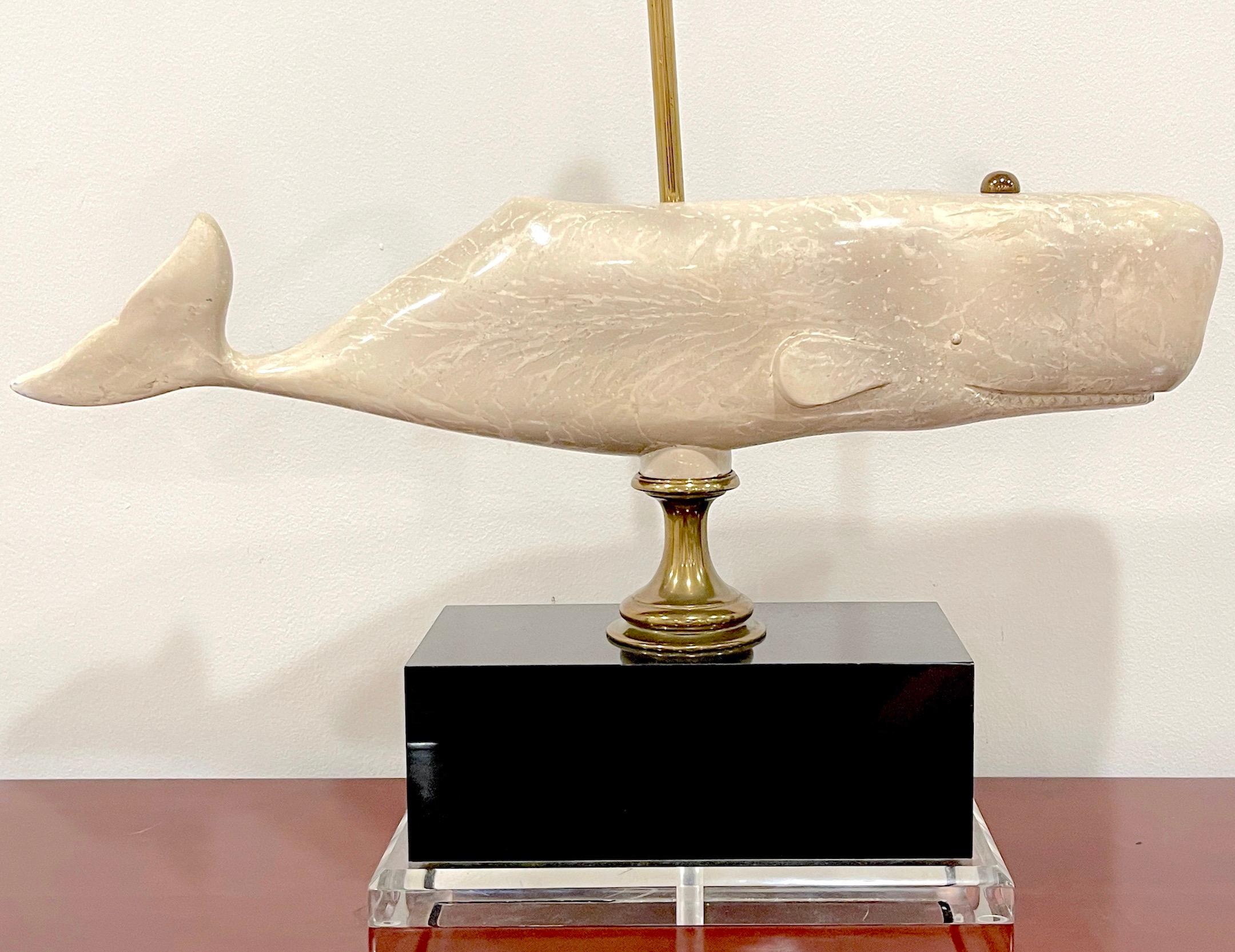 Mid-Century Modern Whale lamp 1991, Bauer Lamp Co For Sale