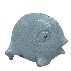 Whale Midcentury Ceramic Toothpick Stand by Leopold Anzengruber, Vienna Austria