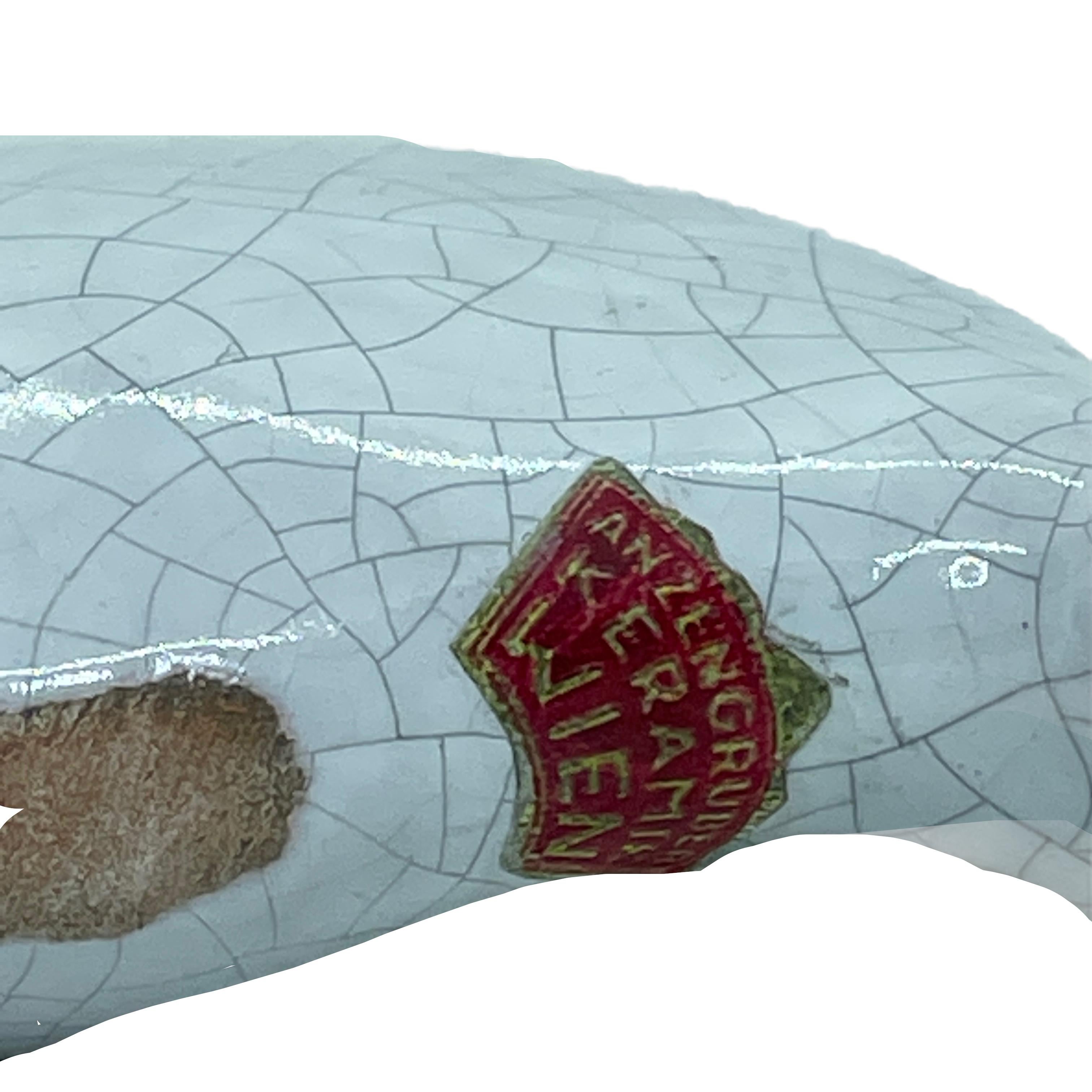 Céramique Support de cure-dents en céramique en forme de baleine du milieu du siècle dernier par Leopold Anzengruber, Vienne, Autriche en vente
