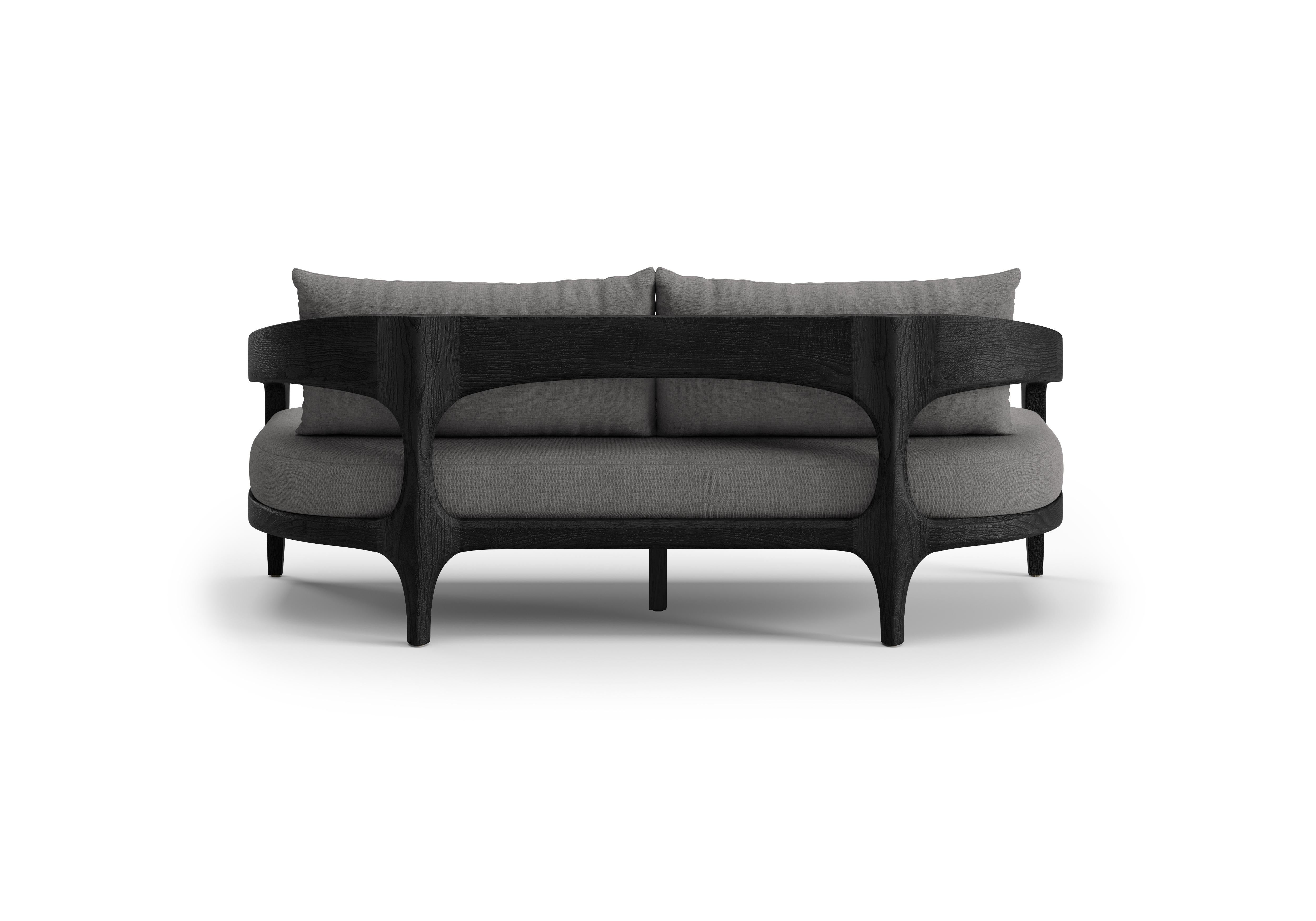 Hand-Crafted Whale-noche Outdoor 2 Seater Sofa by SNOC For Sale