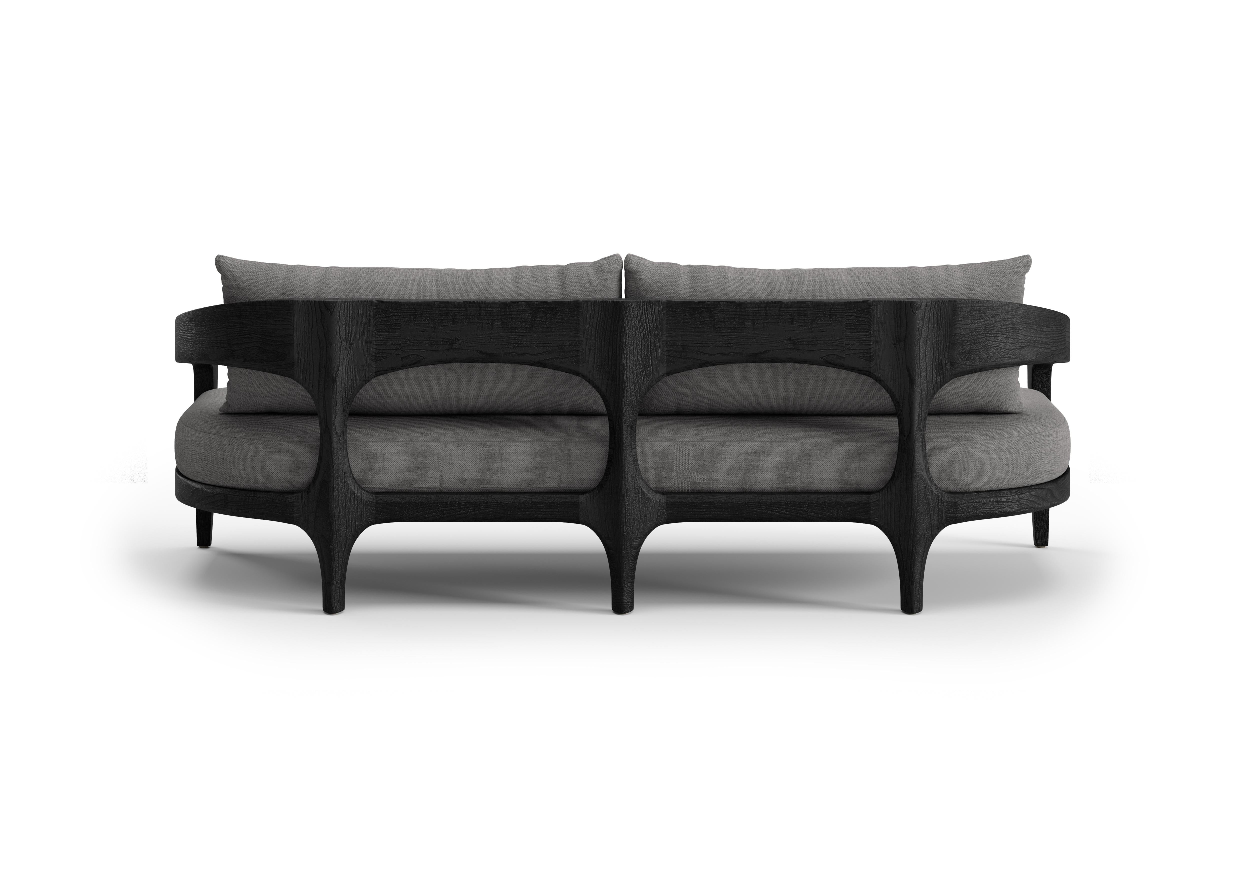 Hand-Crafted Whale-noche Outdoor 3 Seater Sofa by SNOC For Sale