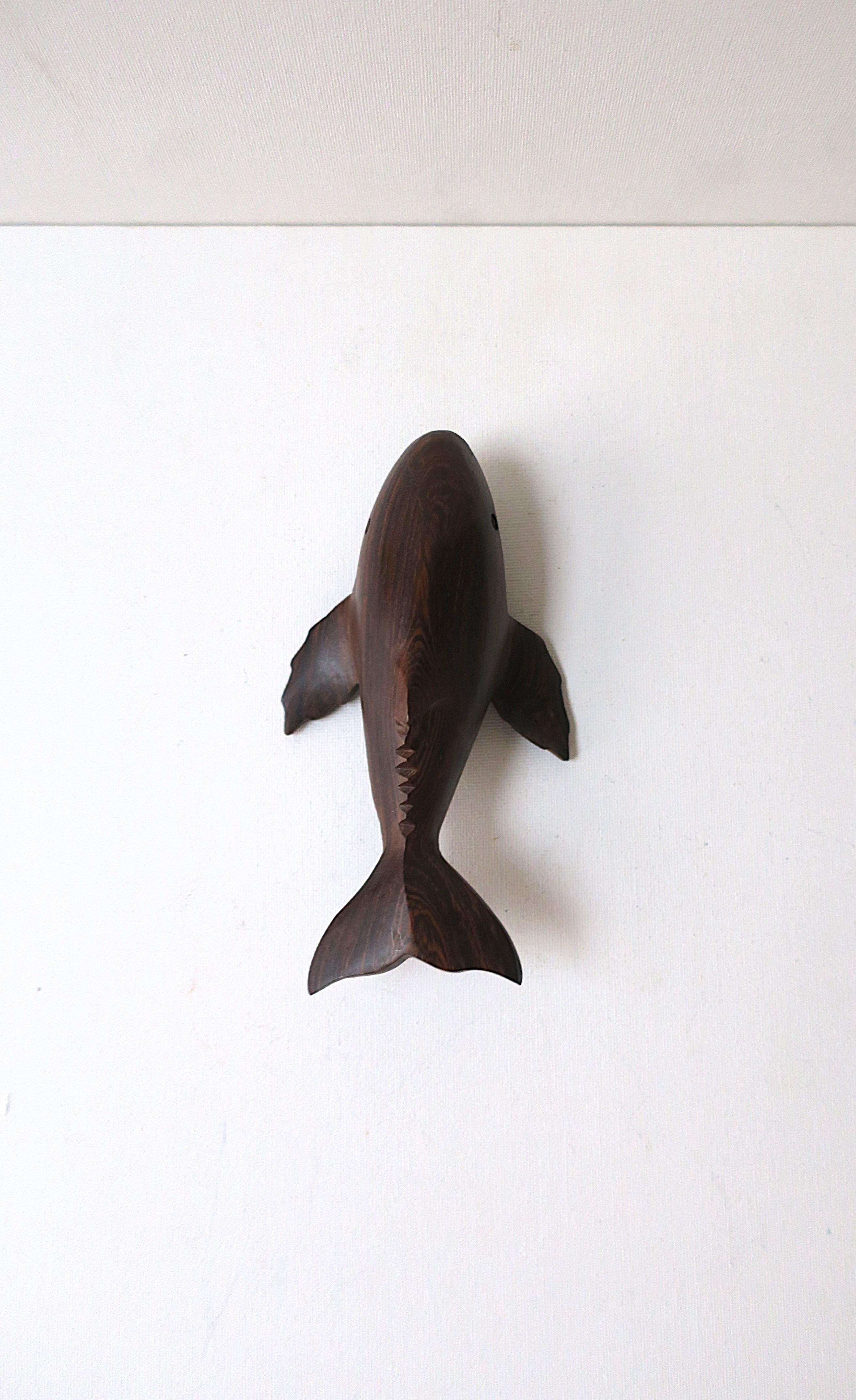 Whale Rosewood Sculpture For Sale 4