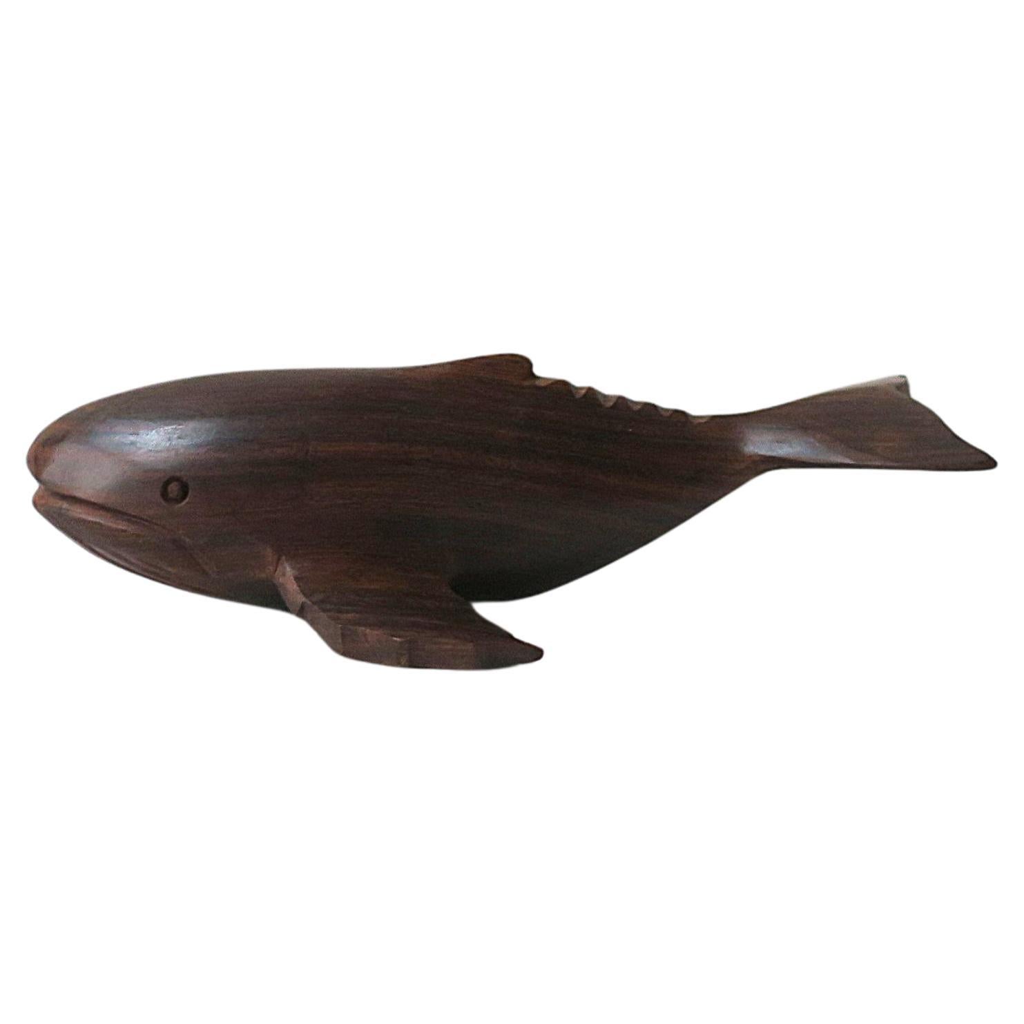 Whale Rosewood Sculpture