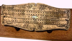 Tavola da Cribbage Sag Harbor Whale Scrimshaw