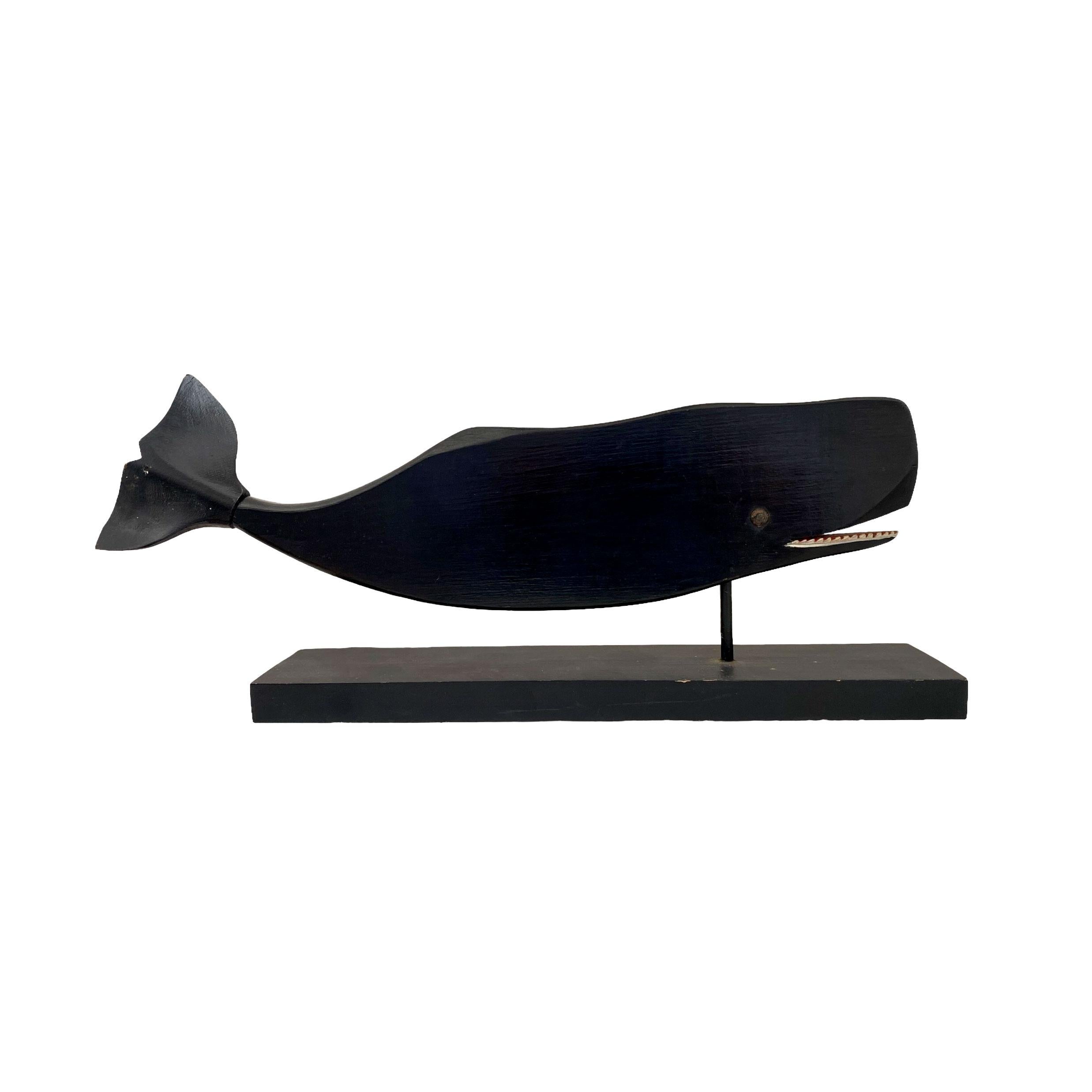 Folk Art Whale Whirligig by Lincoln Ceely, circa 1940s