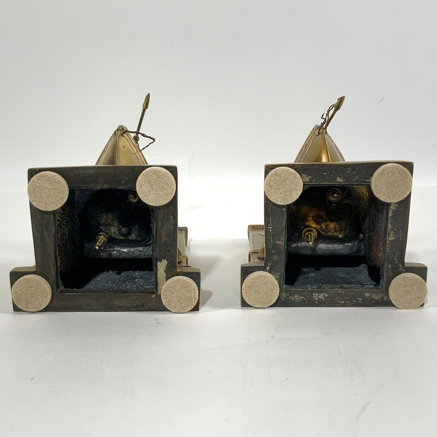Whaleboat Bookends of Brass 3