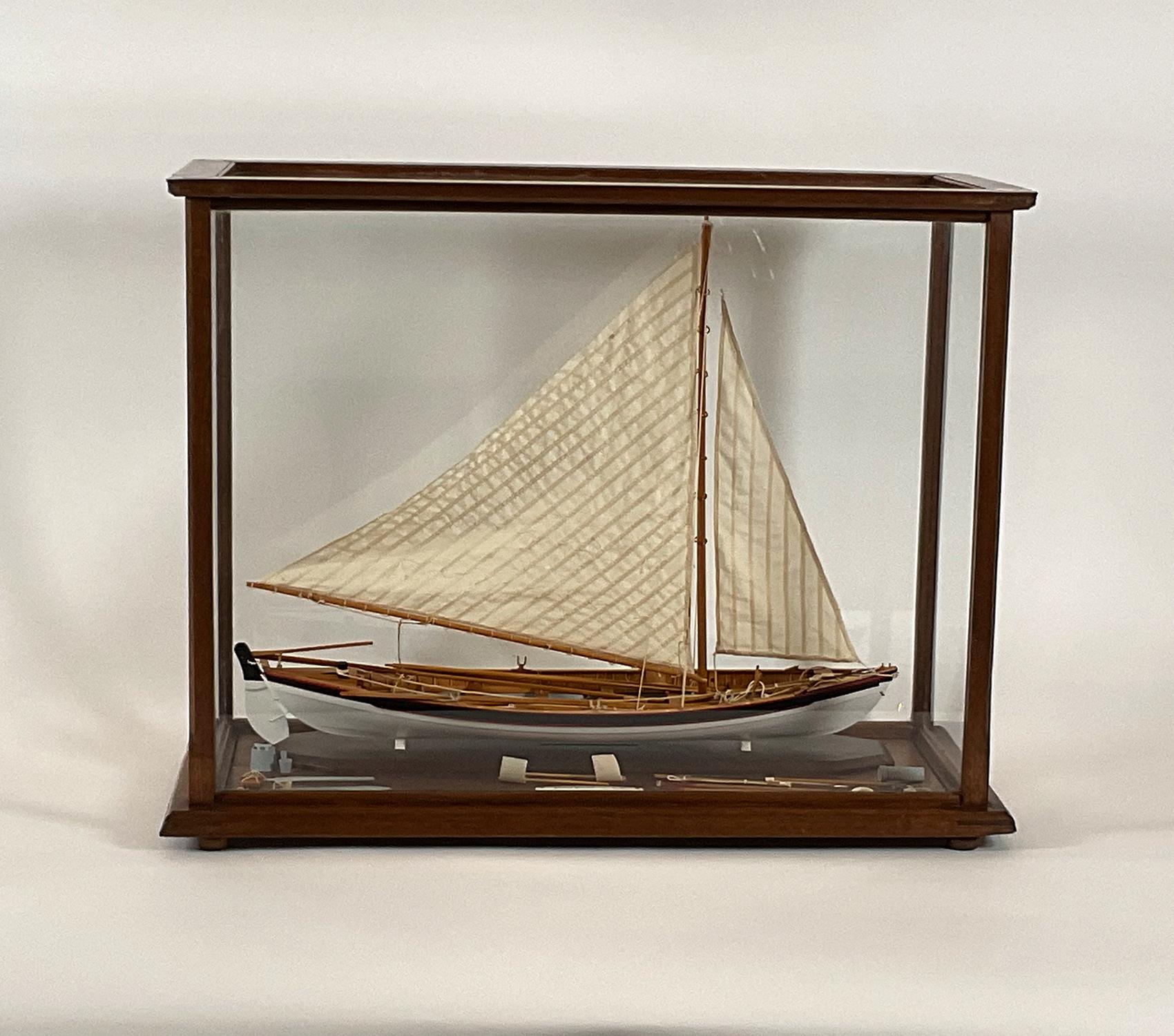Colin Gray model of a Nantucket whaleboat. Outstanding model by the Colonel. Colin Gray models have always been coveted by the Nantucket elite. The model has intensive detailing including benches, floor boards, ribs, barrels, line tubs, lances,