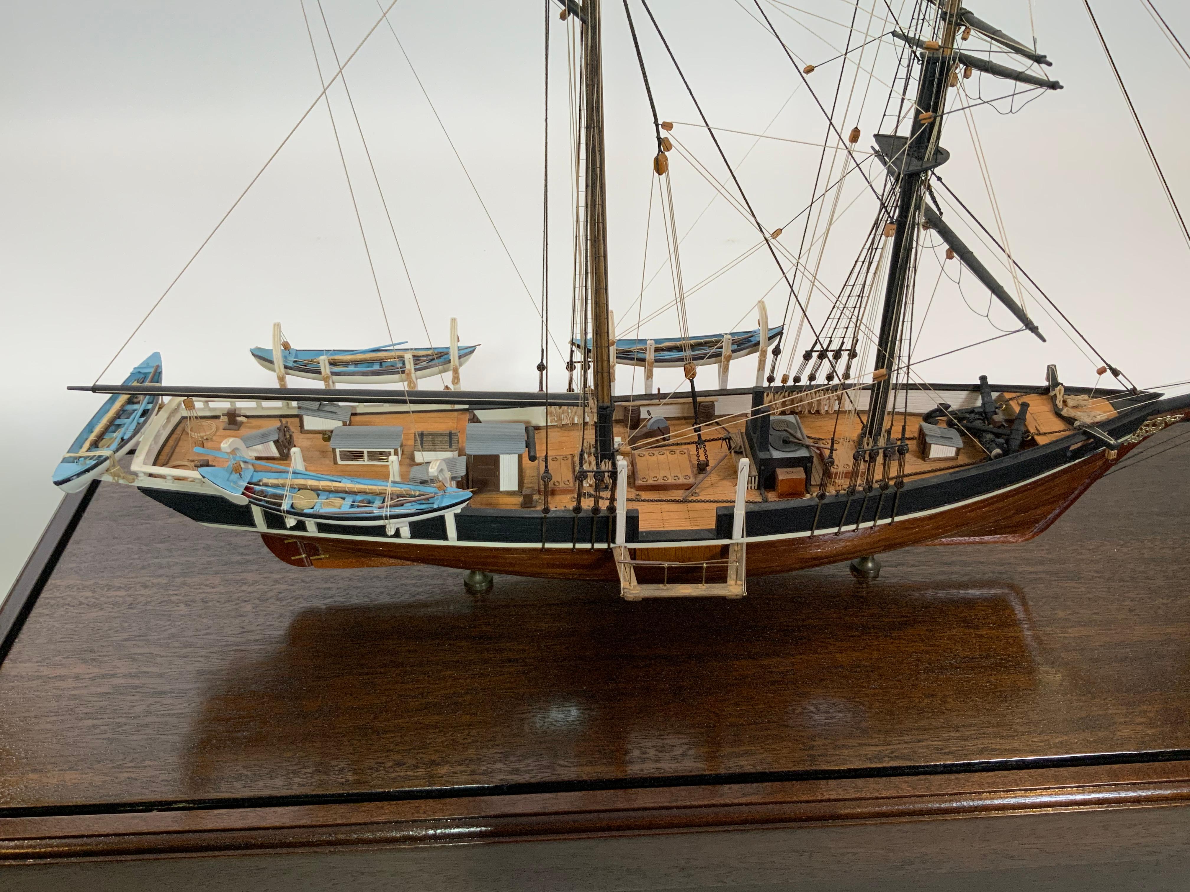 Whaling Brig Viola by William Hitchcock In Good Condition In Norwell, MA