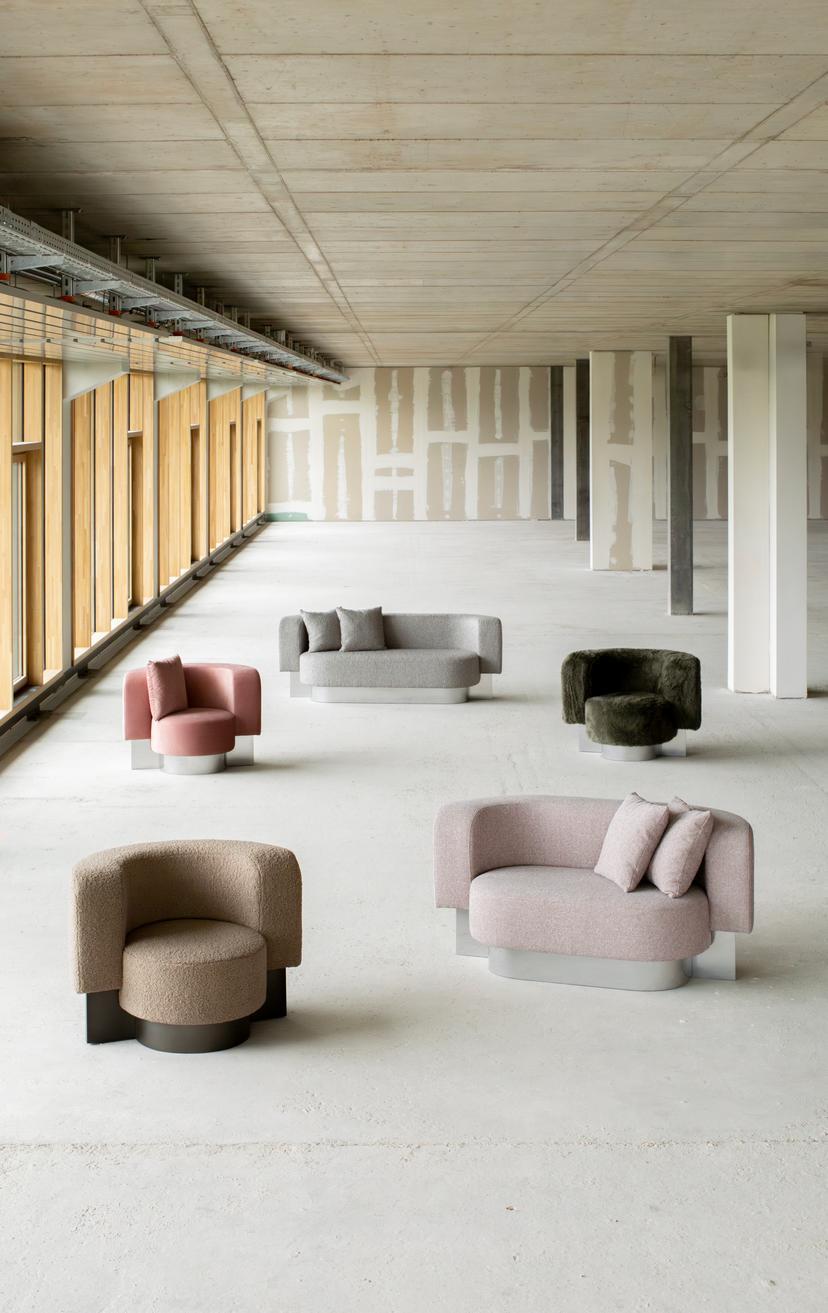 Post-Modern Wham One Velvet Armchair by Pulpo For Sale