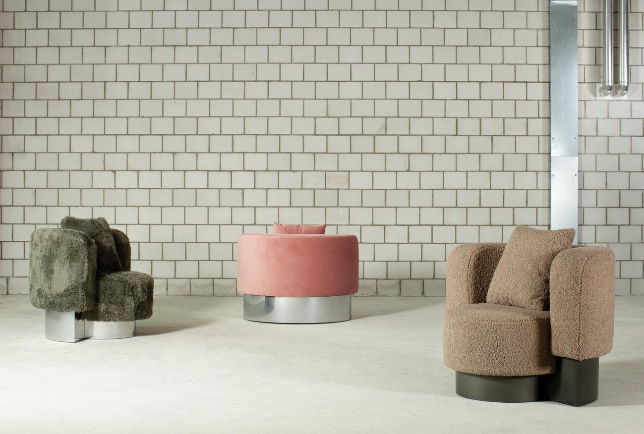 Wham One Velvet Armchair by Pulpo In New Condition For Sale In Geneve, CH