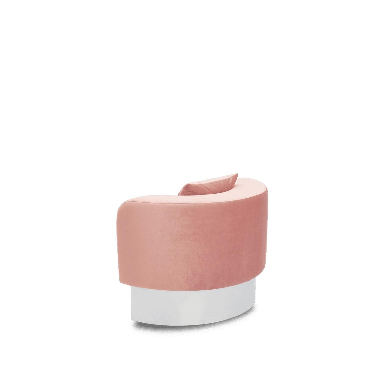 Wham One Velvet Armchair by Pulpo For Sale 1