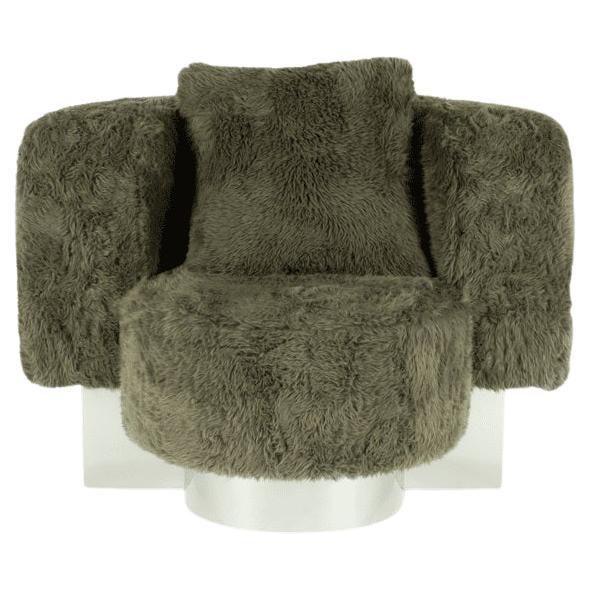 Wham One Faux Fur Armchair by Pulpo