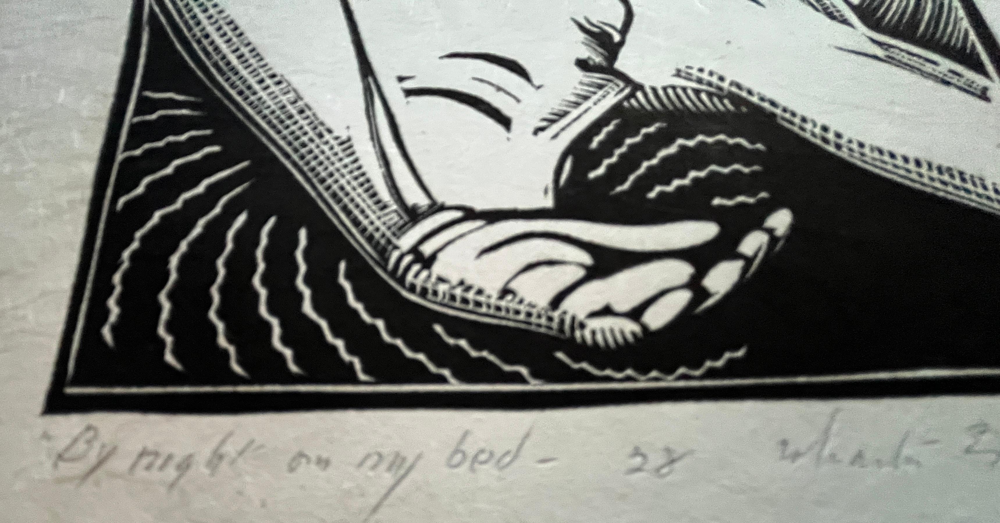 By Night On My Bed - American Modern Art by Wharton Esherick