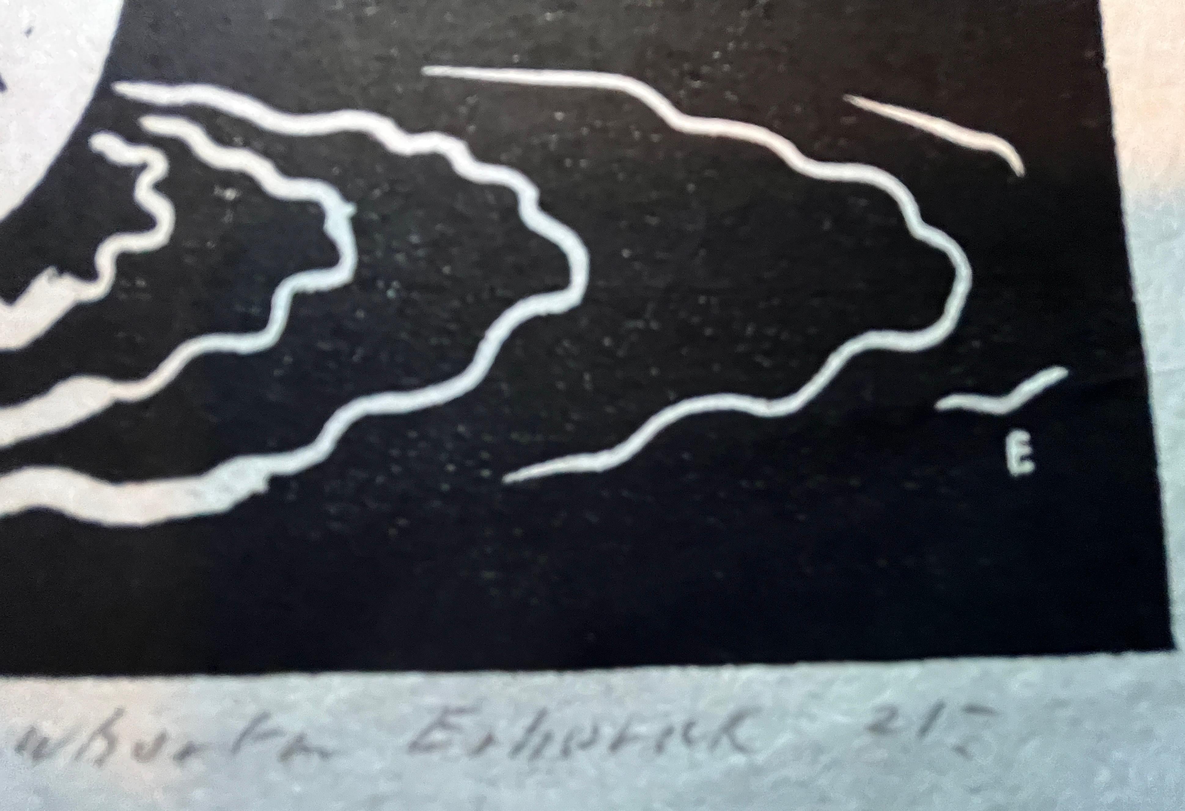 Woodcut on paper, 1921.  Signed by the artist, numbered 13/24, dated, titled 