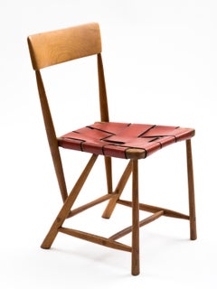 Chaise en frêne Wharton Esherick:: signée et datée 1952