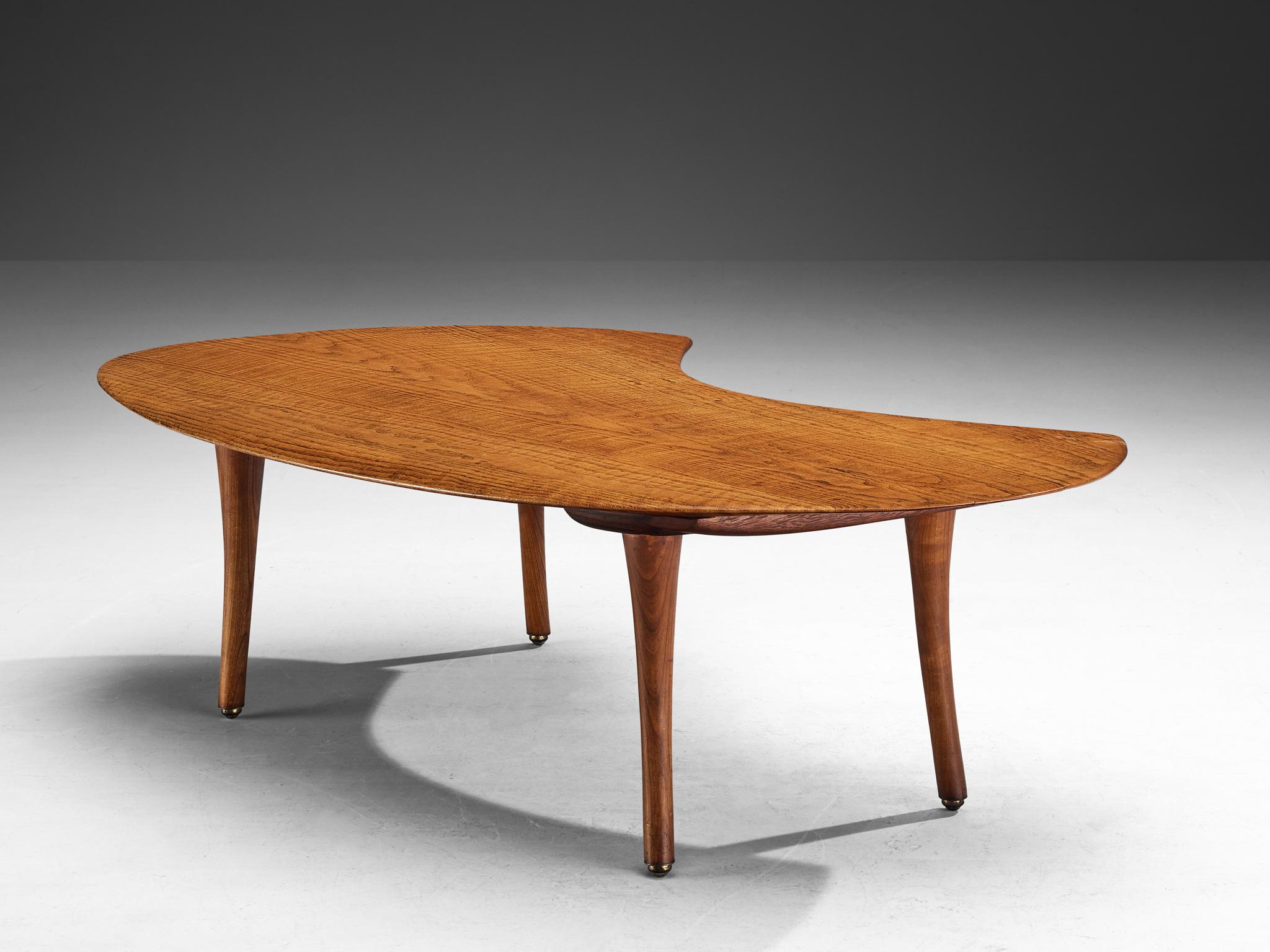 Wharton Esherick Coffee Table and Stools in Cottonwood and Ash 3