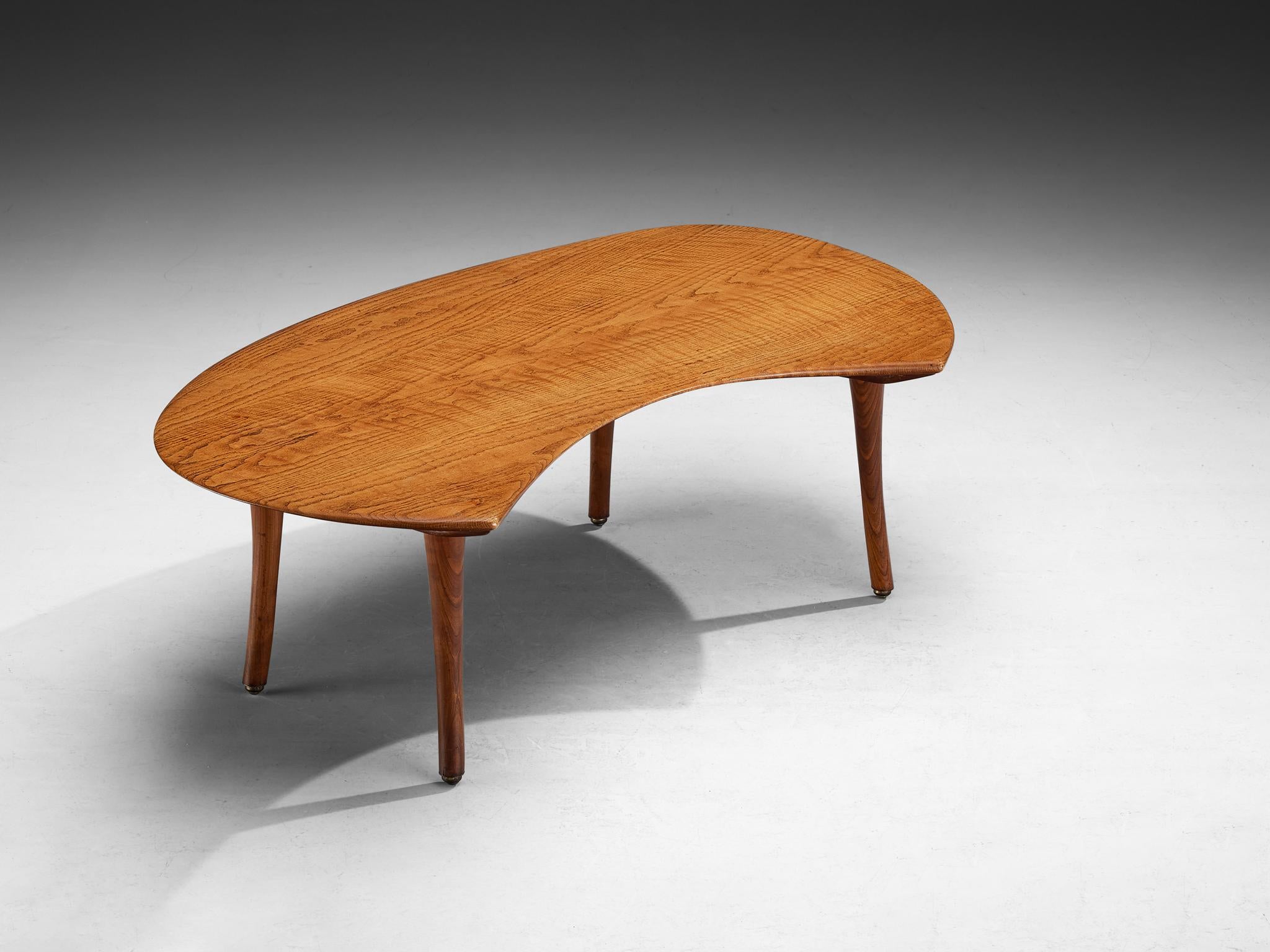 American Wharton Esherick Coffee Table and Stools in Cottonwood and Ash