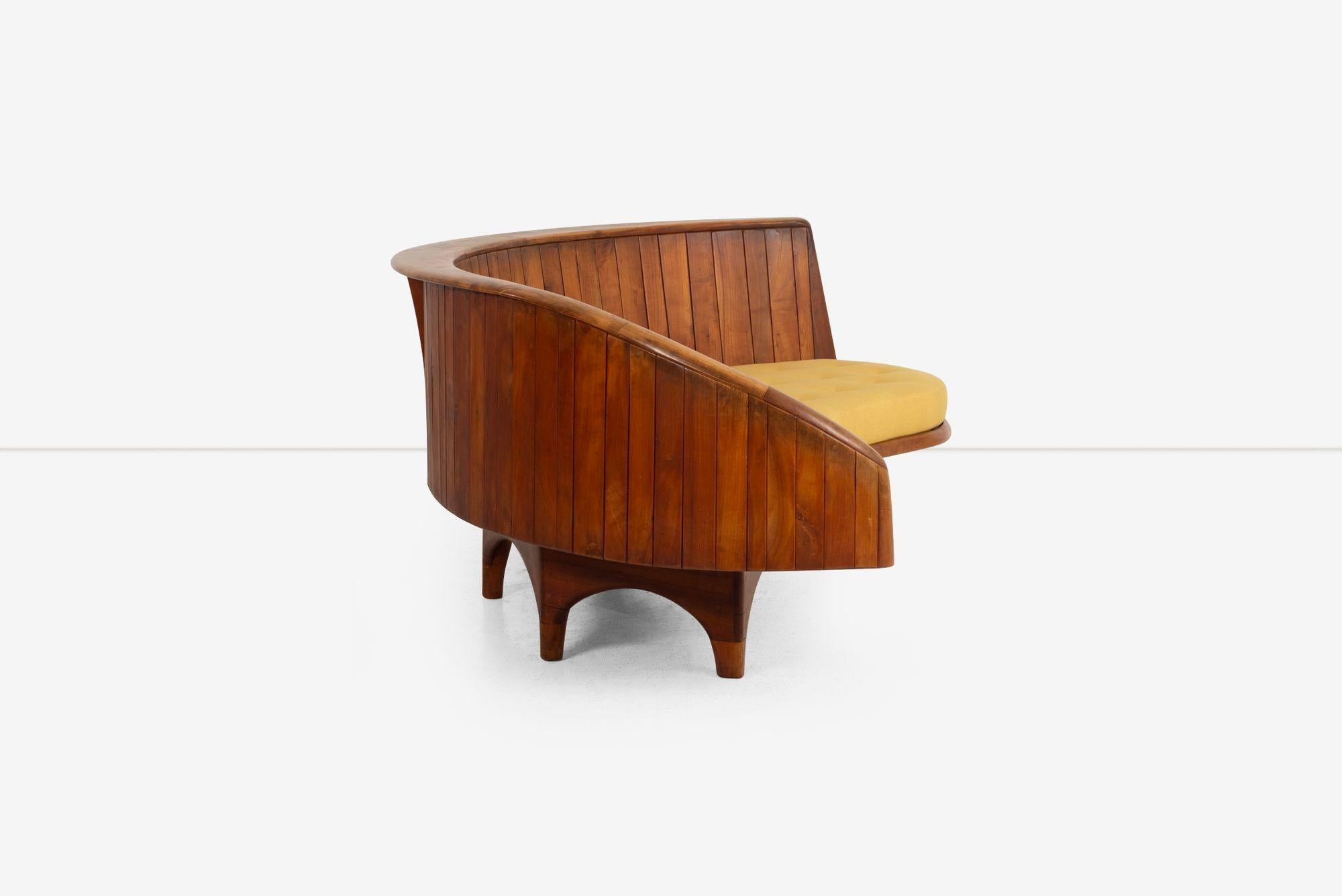 Sofá curvo Wharton Esherick 1958 en venta 1