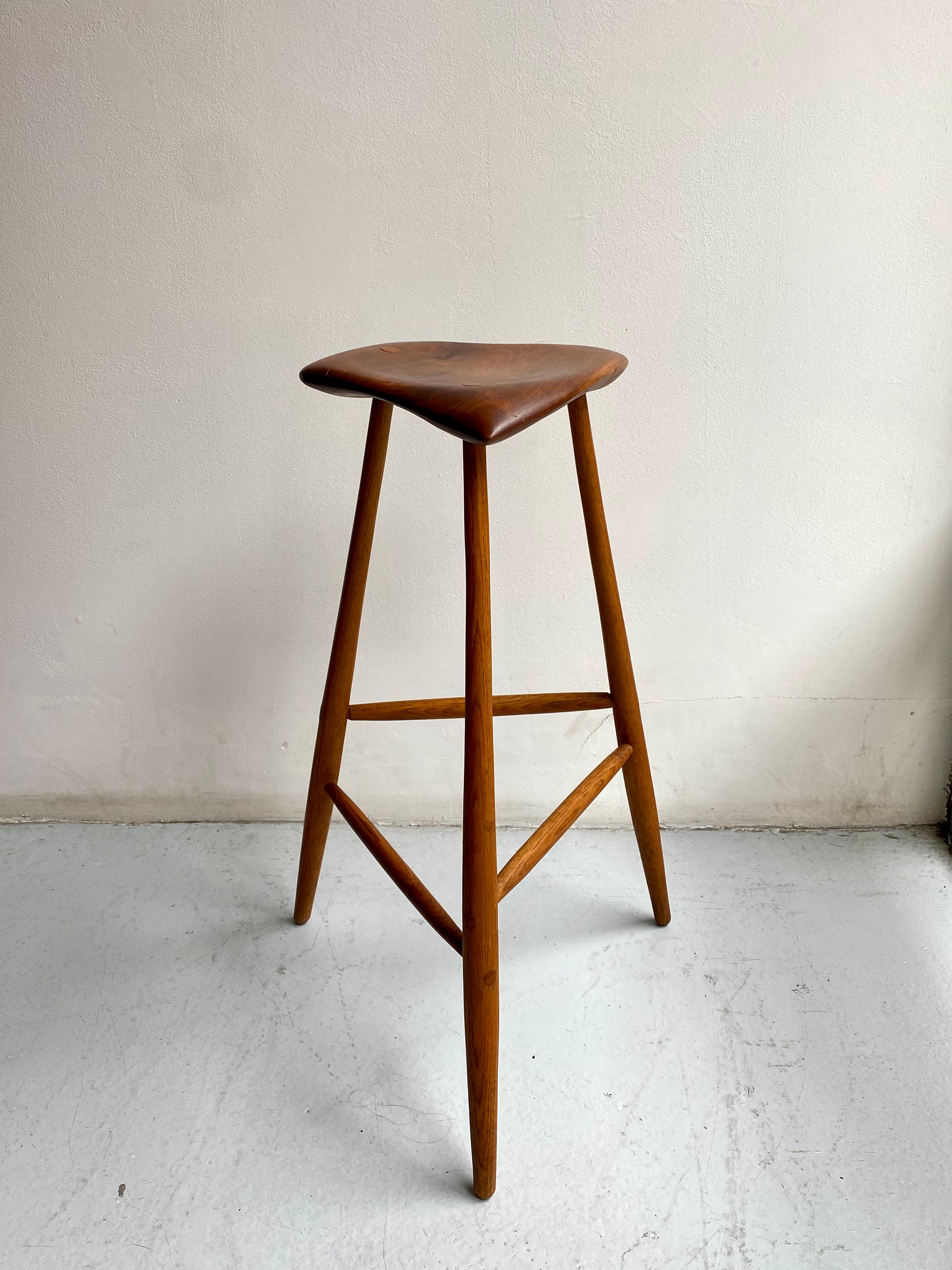 Mid-Century Modern Tabouret de forme libre Wharton Esherick, 1958 en vente