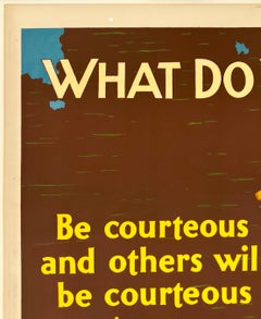 WHAT DO YOU REAP? WHAT DO YOU SOW? Original Vintage Mather Incentive Poster 1929