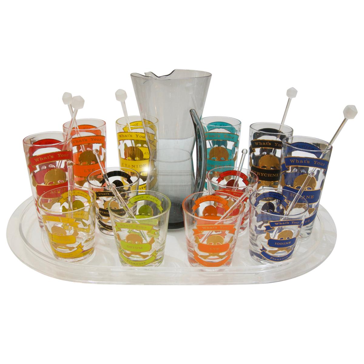 "Whats Your Pleasure" Barware Set at 1stDibs