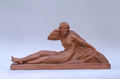 Wheat Sculpture by Demetre H. Chiparus, Terracotta, Circa 1920