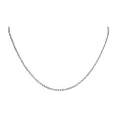 Wheat Chain Necklace, 950 Platinum Lobster Claw Clasp Women's