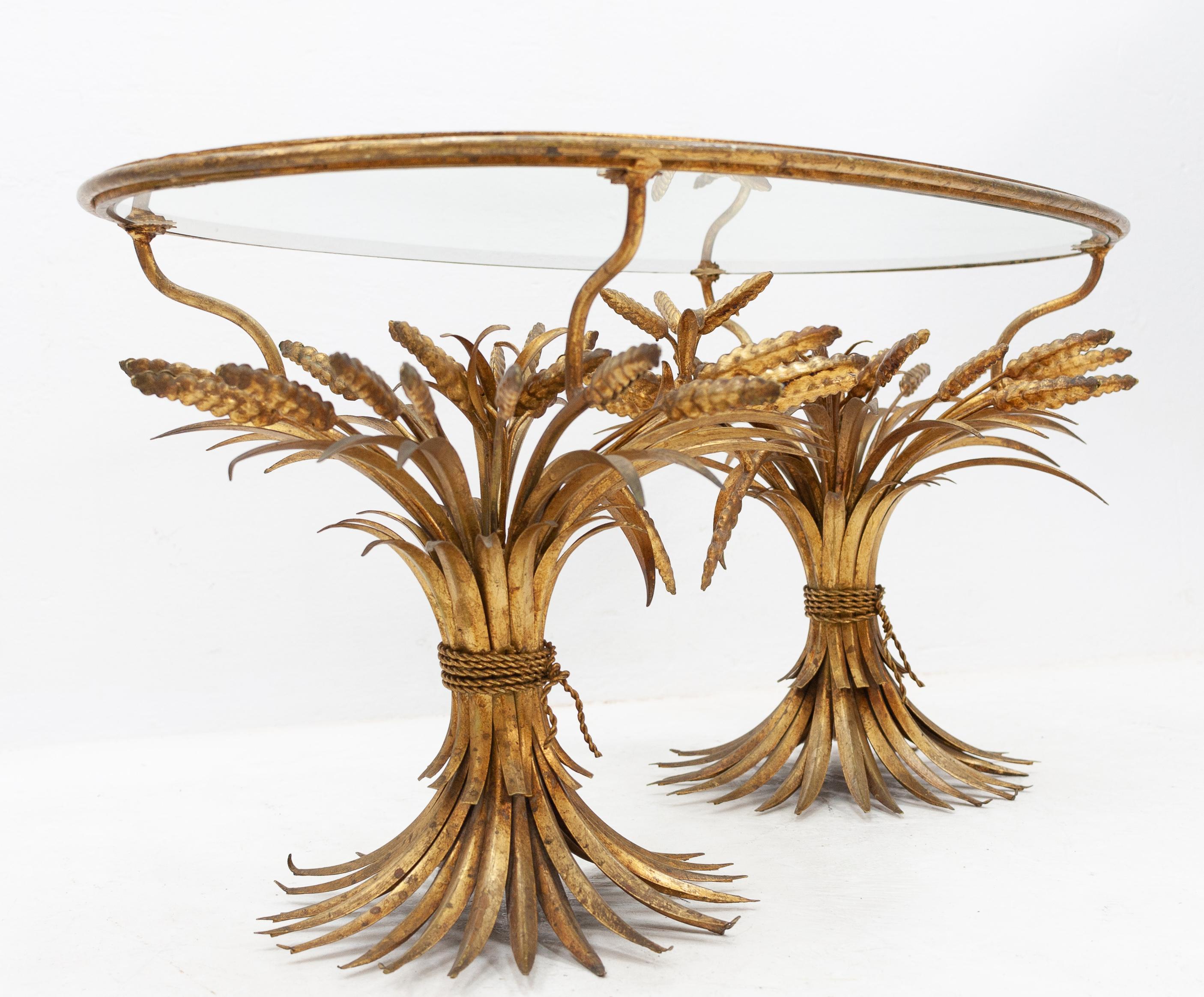 Mid-20th Century Wheat Sheaf Coco Chanel Table