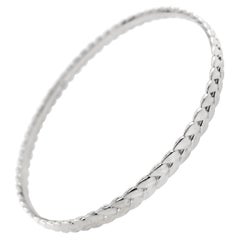 Wheat Sheaf Large Bangle Bracelet in Sterling Silver