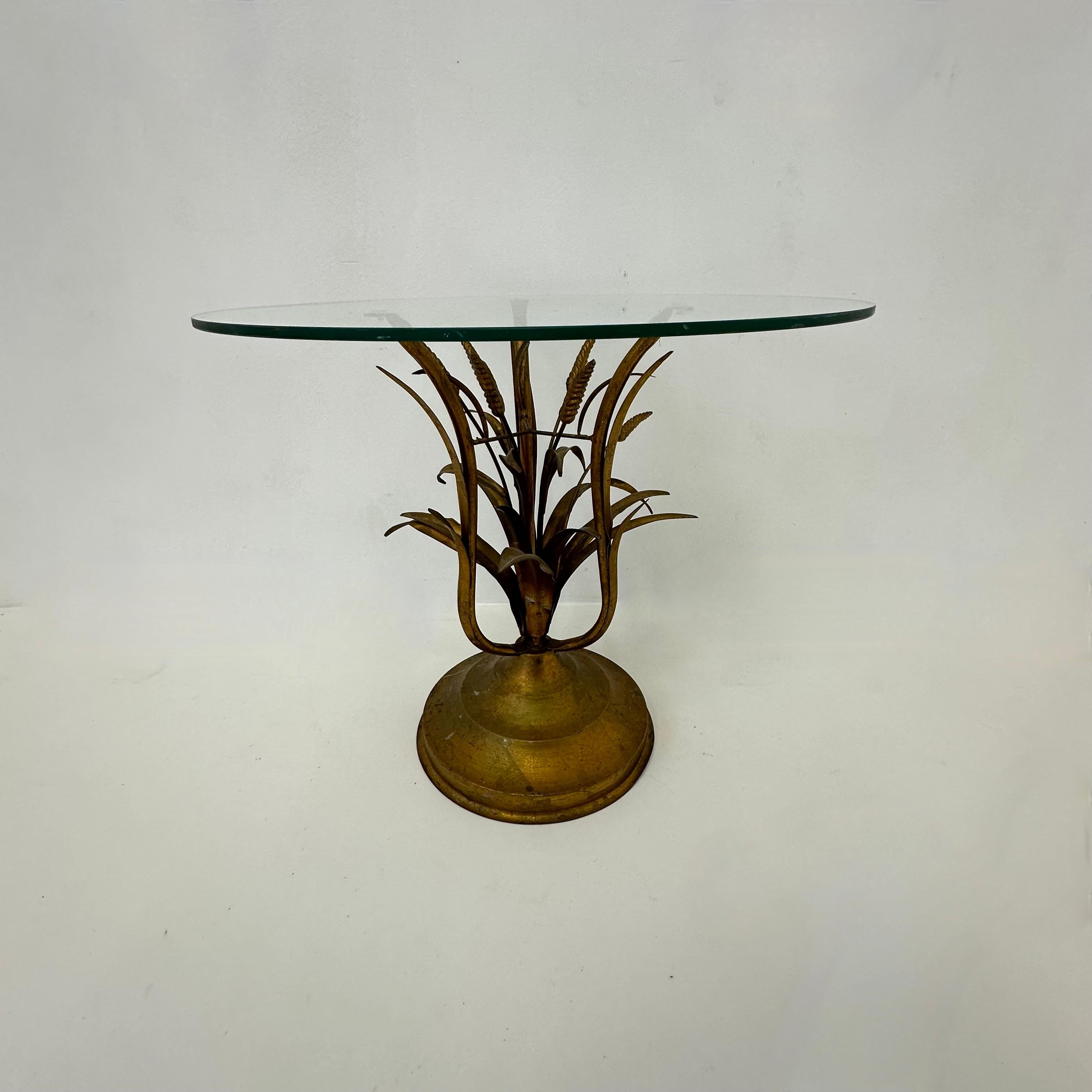 Métal Table d'appoint en gerbe de blé , 1970 en vente