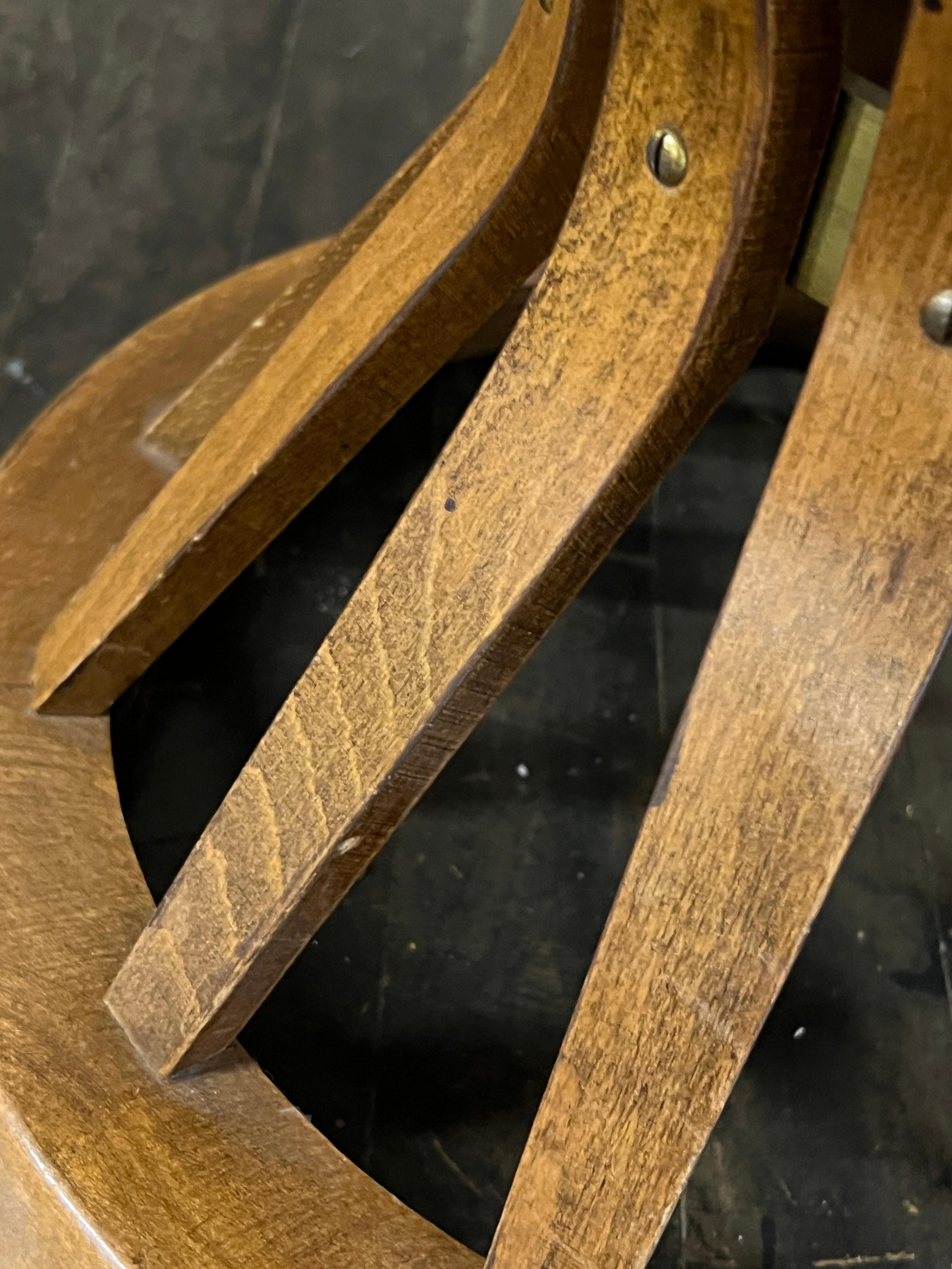 American Wheat Sheaf Walnut and Marble Side Table in the manner of Dunbar For Sale
