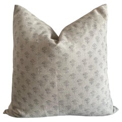 Wheatland Natural Linen Pillow with Down Feather Insert