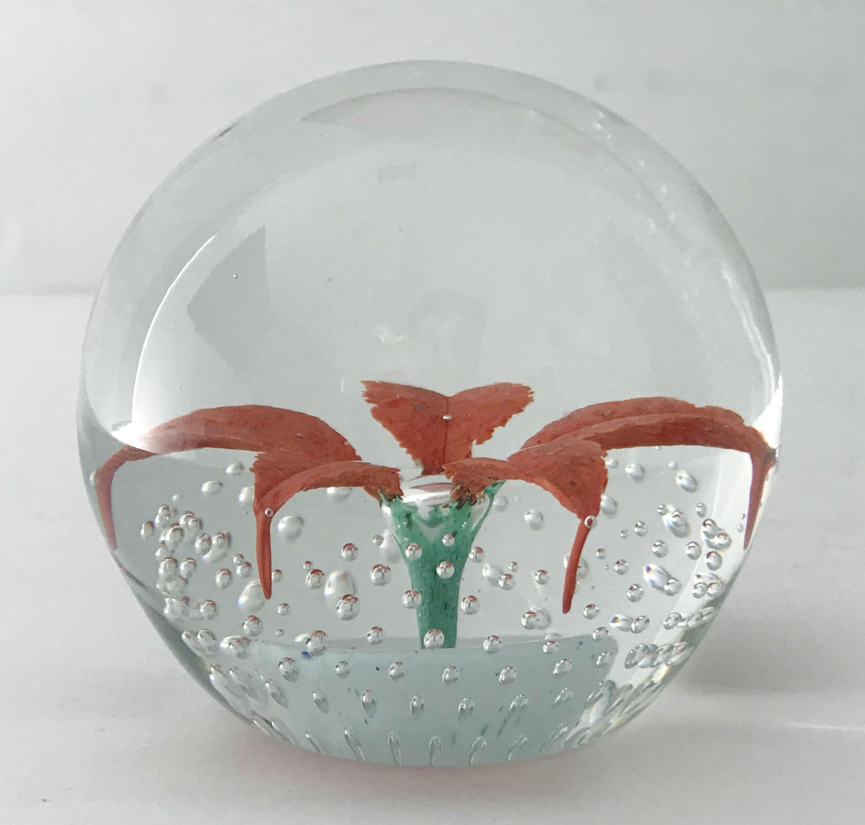 Mid-Century Modern Wheaton Village Glass Paperweight For Sale