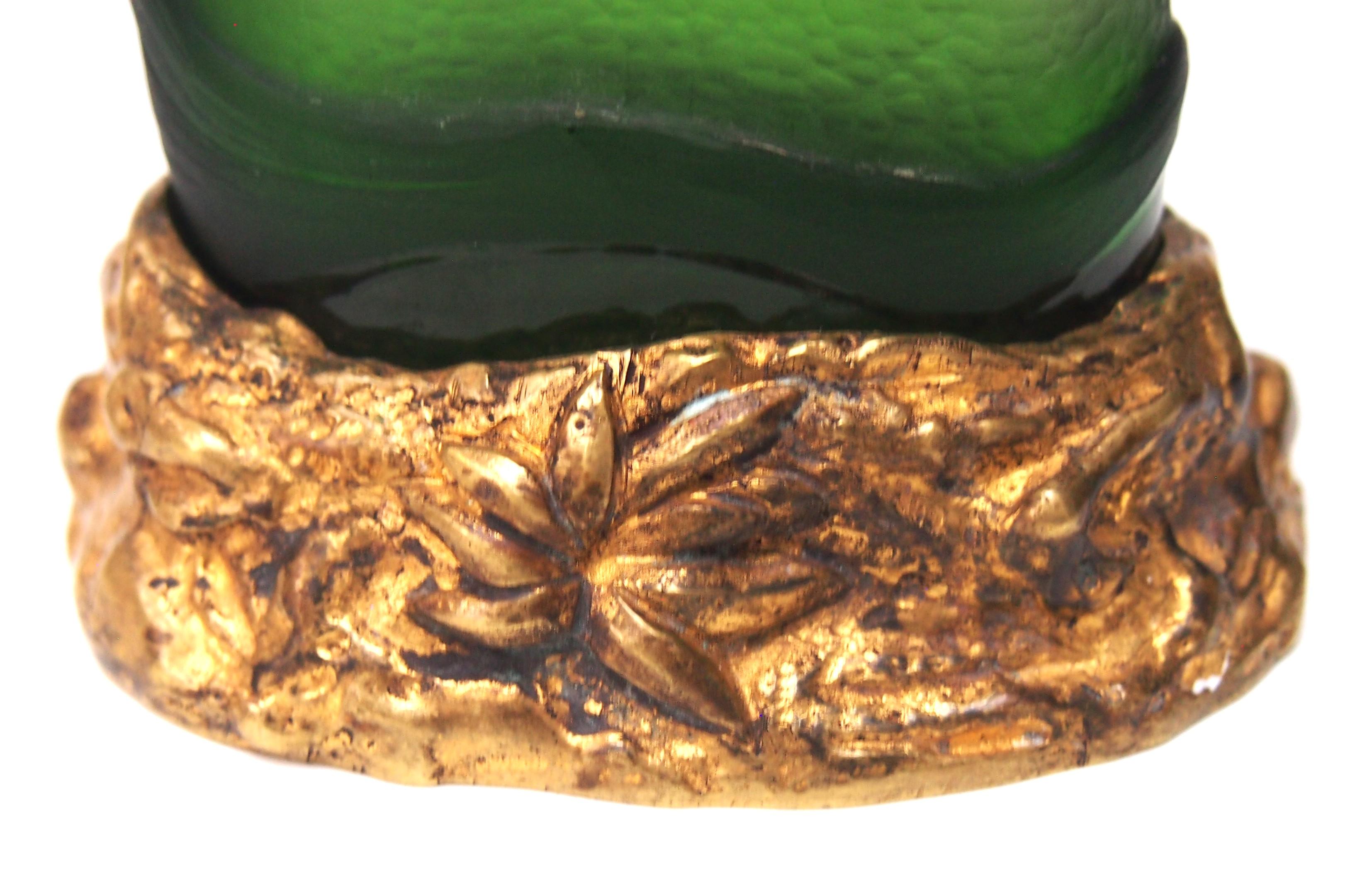 Vase en verre cristal Caméo sculpté par la roue  E Enot Paris sur couverture de Baccarat, c1900 Bon état - En vente à Worcester Park, GB