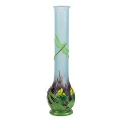 Wheel-Carved Daum Nancy Cameo Glass Vase