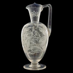 Wheel-Cut ewer, Stourbridge, C1860