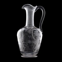 Wheel-Cut glass Claret Jug, Stourbridge, C1850
