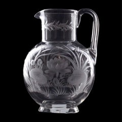 Wheel-Cut water jug, Stourbridge, C1870