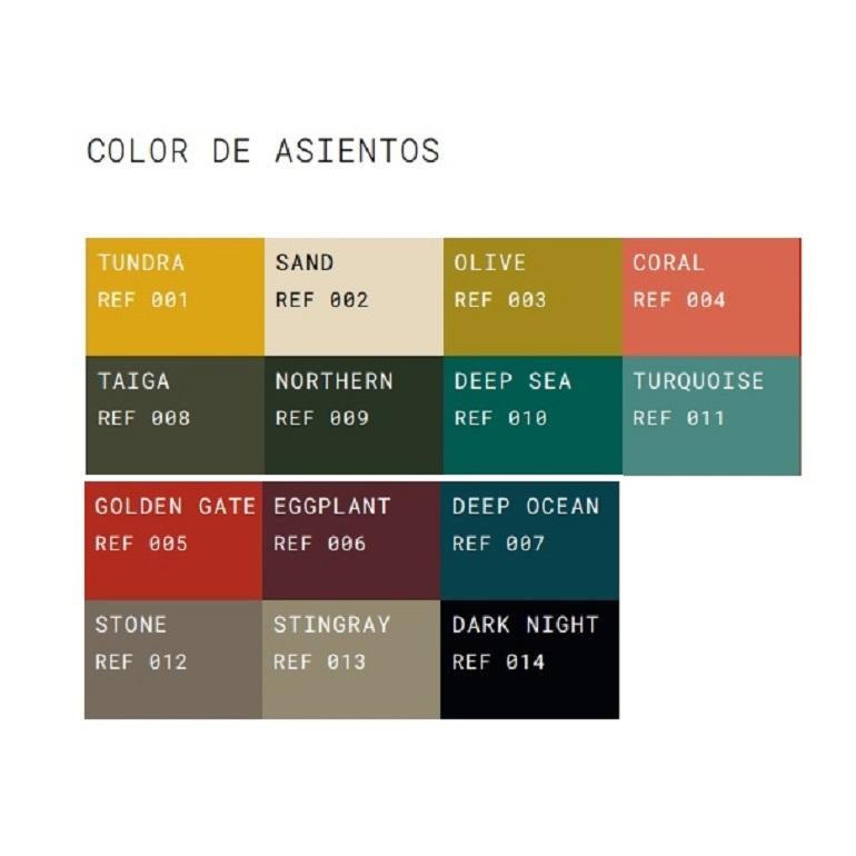 Taburete con ruedas y mesa auxiliar disponibles en metal y piel flexible en venta 1