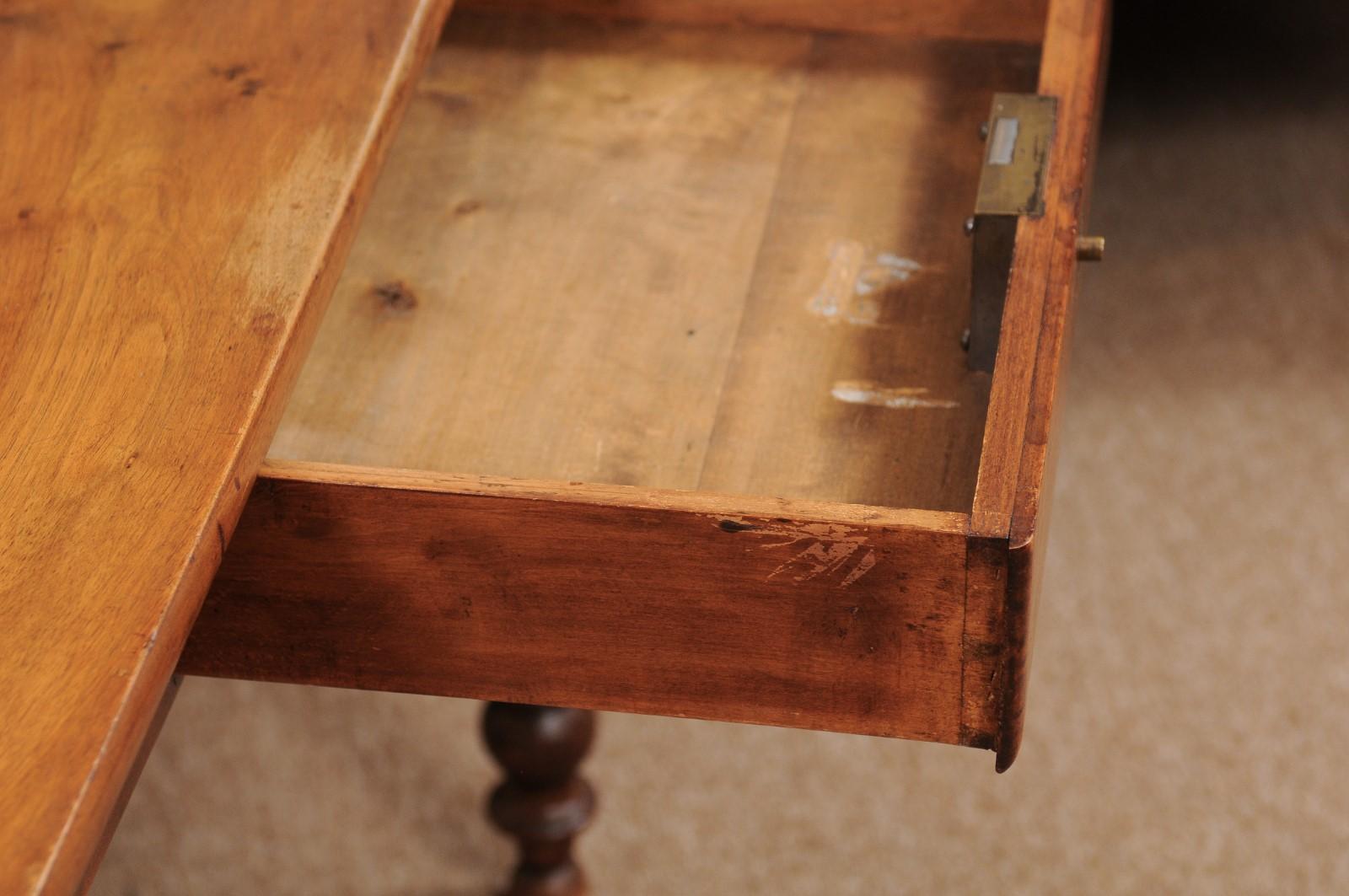 19th Century French Barley Twist Writing Table 5