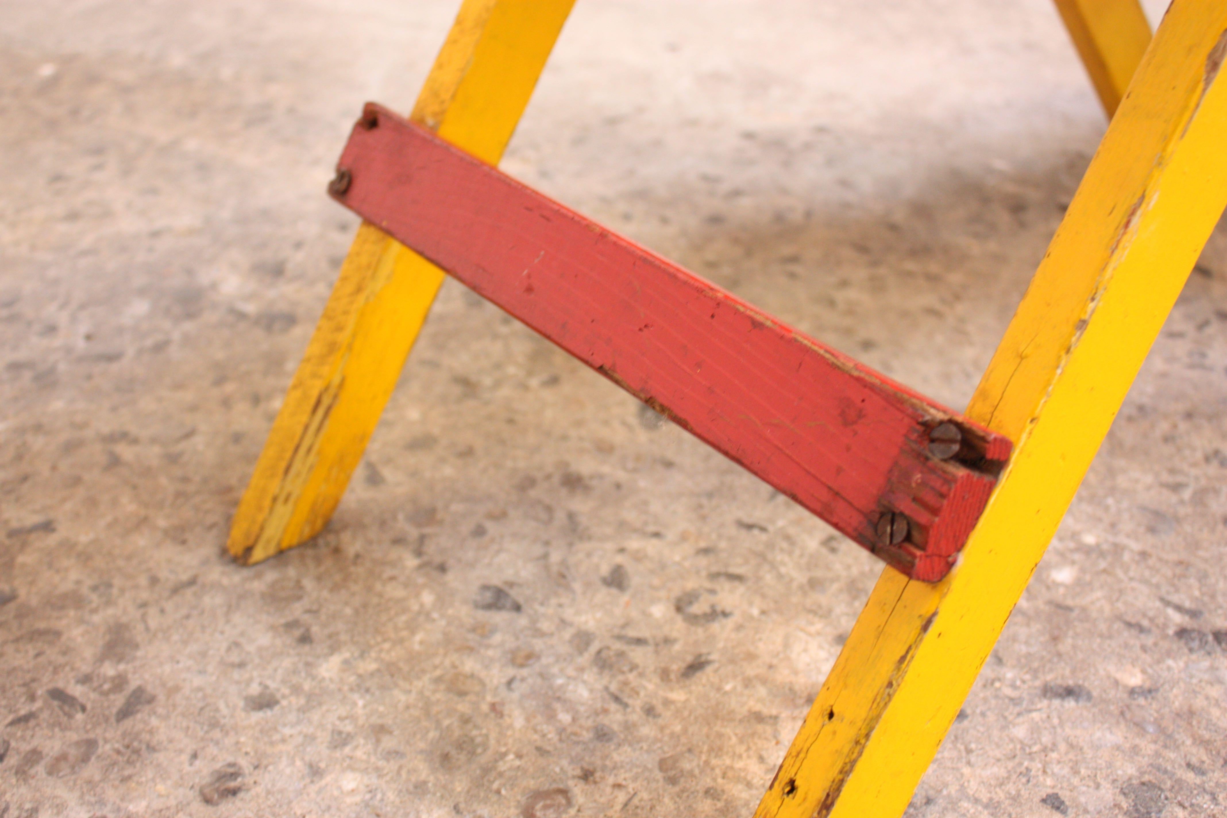 Folk Art Seesaw with Original Paint For Sale 1