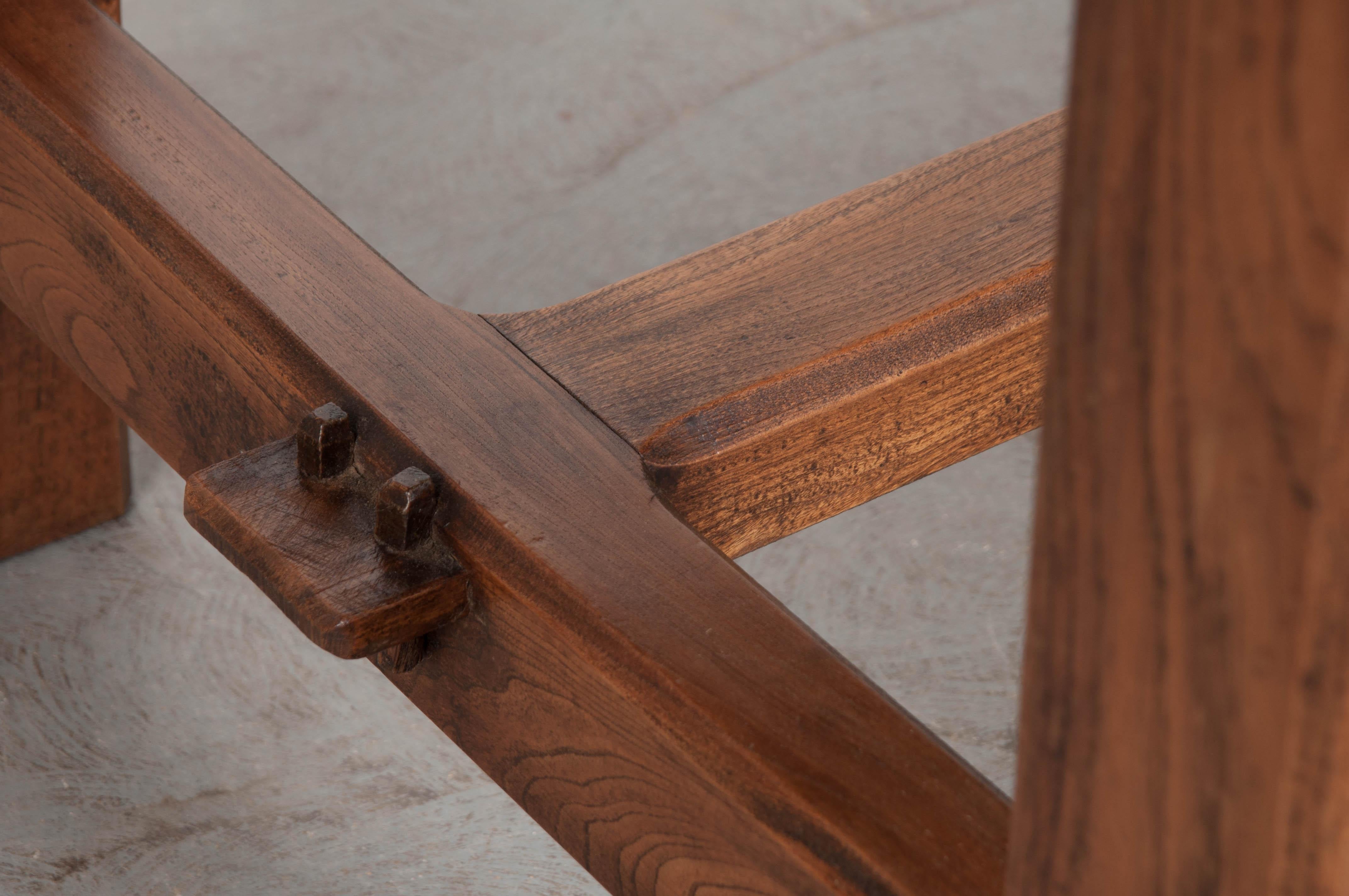 French 19th Century Elm Farm Table 8