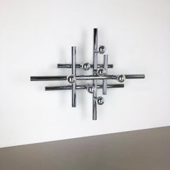 Modernist Chrome Sputnik 'Atomic' Wall Light by Temde Lights, 1970s Germany